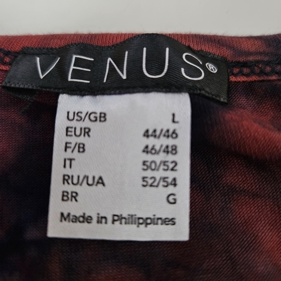 NWT Venus RUCHED TIE DYE MAXI DRESS Size Large - Picture 13 of 13